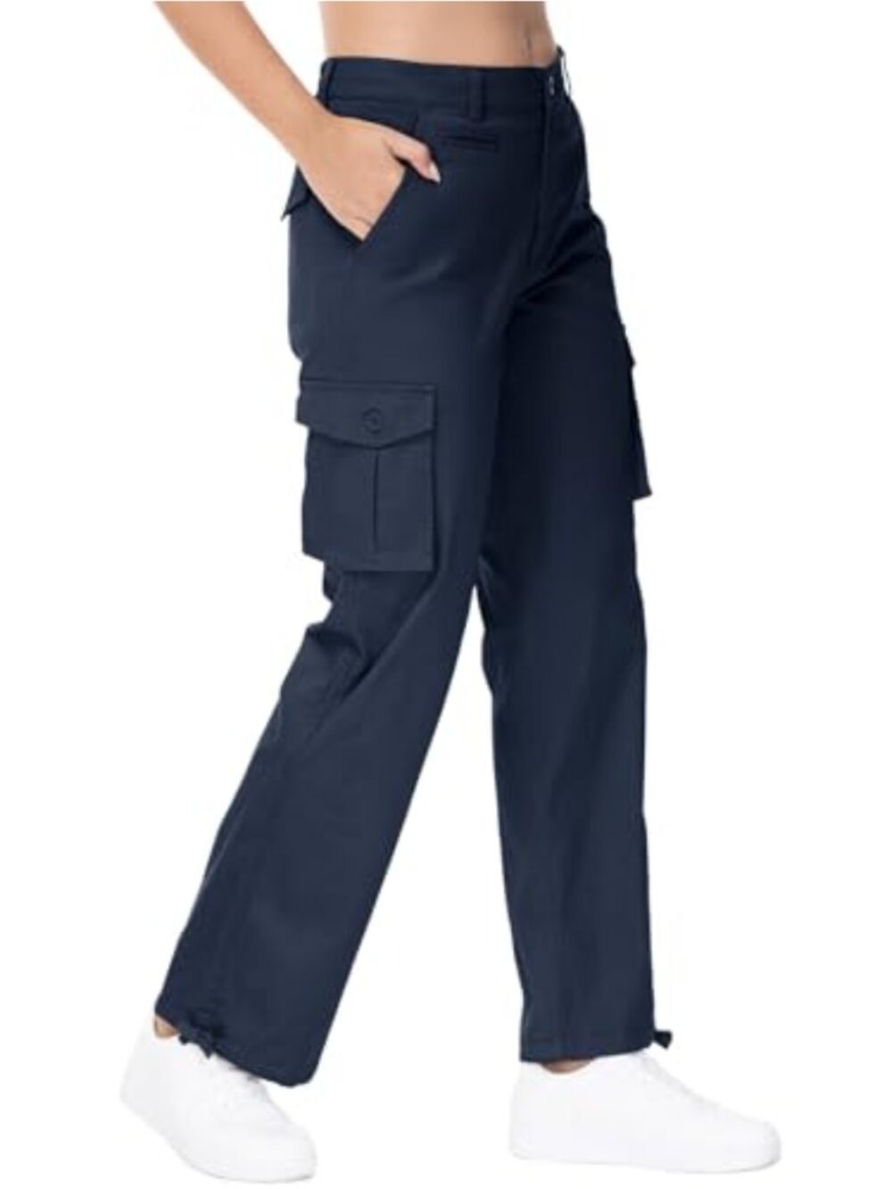 JHMORP Women's Lightweight Cargo Hiking Pant Cotton Casual Work Travel